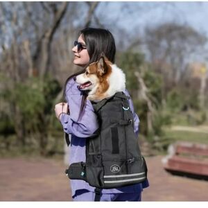 EGW - NWT  Dog Backpack Carrier Blue and Black